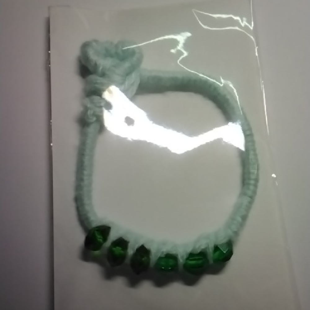 Lorena Espinoza Design Green Beaded Bracelet